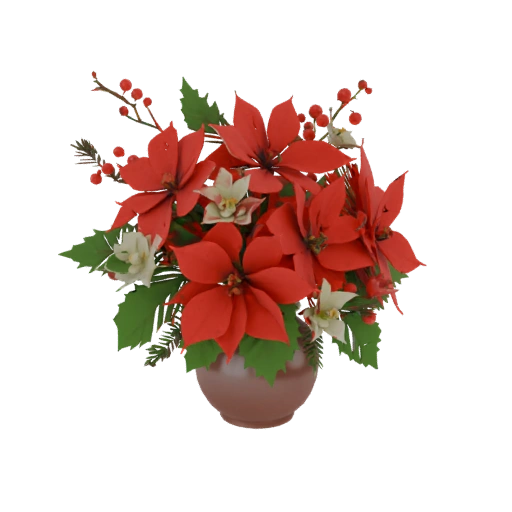 Christmas flower bouquet