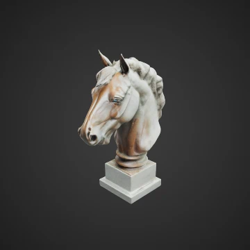 Bust of horse