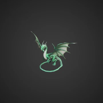 Fantasy dragon's serpent - 3D Model for Second Life