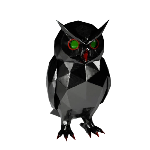 Low poly owl