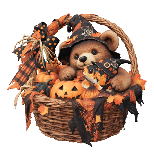 Cute halloween basket
