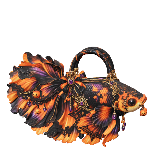 Halloween fish-shaped handbag