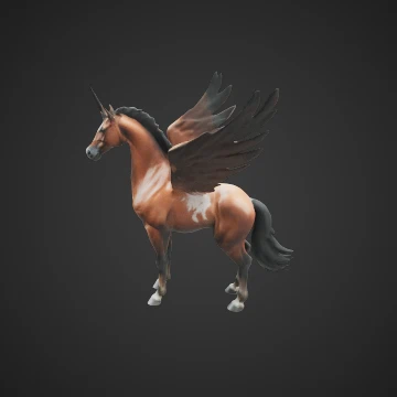 Pegasus horse with wings