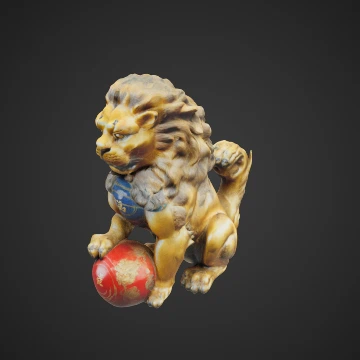 Sitting chinese lion