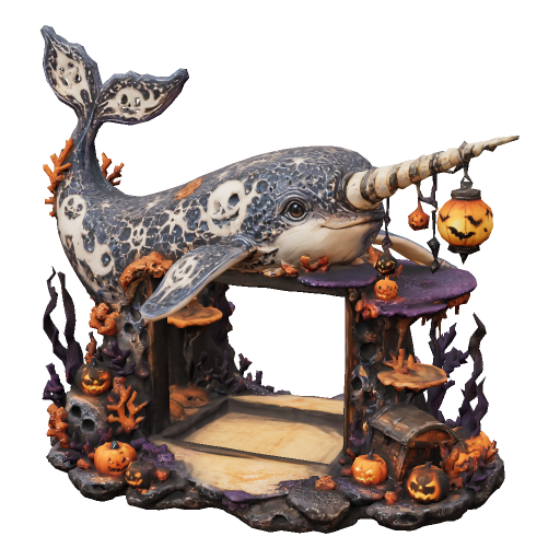 Halloween narwhal