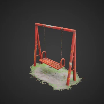 Metal swing set