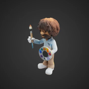 Bob Ross Plushy