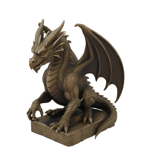 Bronze dragon statue